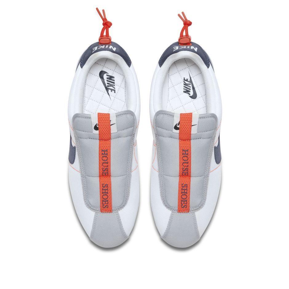 Cortez Basic Slip White Thunder Blue Wolf Grey Orange Sneaker - Obeezi