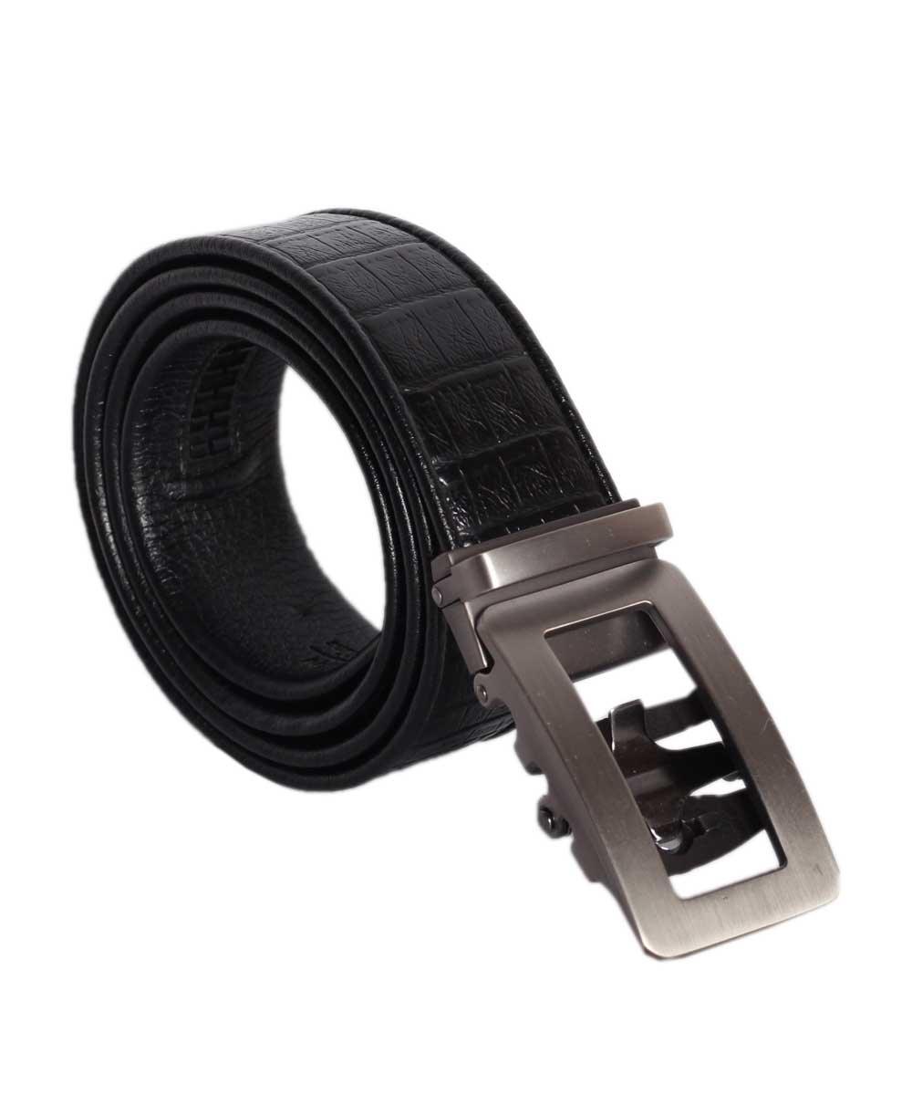 COWATHER 100% Men's Black Leather Belt - Obeezi.com