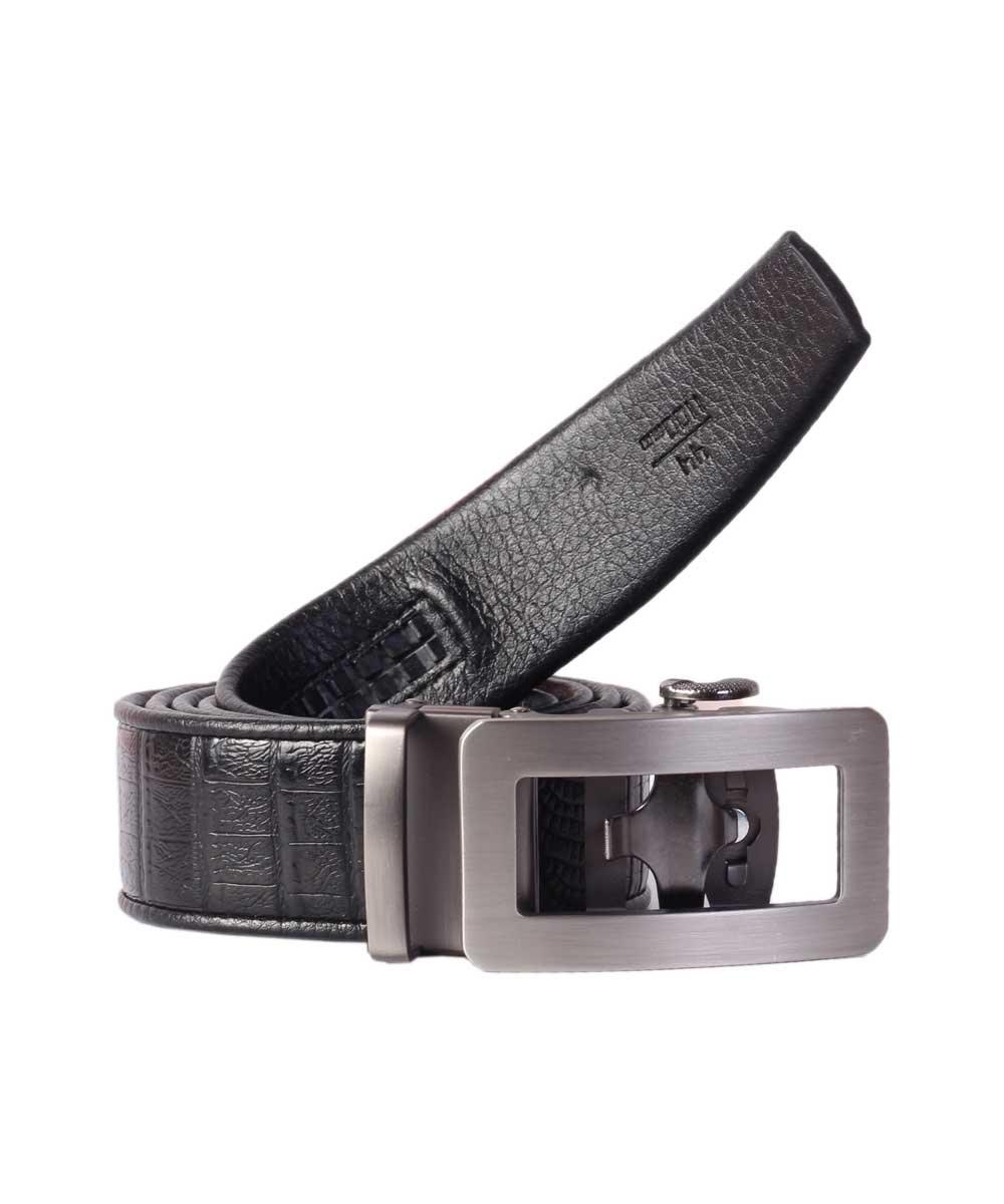 COWATHER 100% Men's Black Leather Belt - Obeezi.com