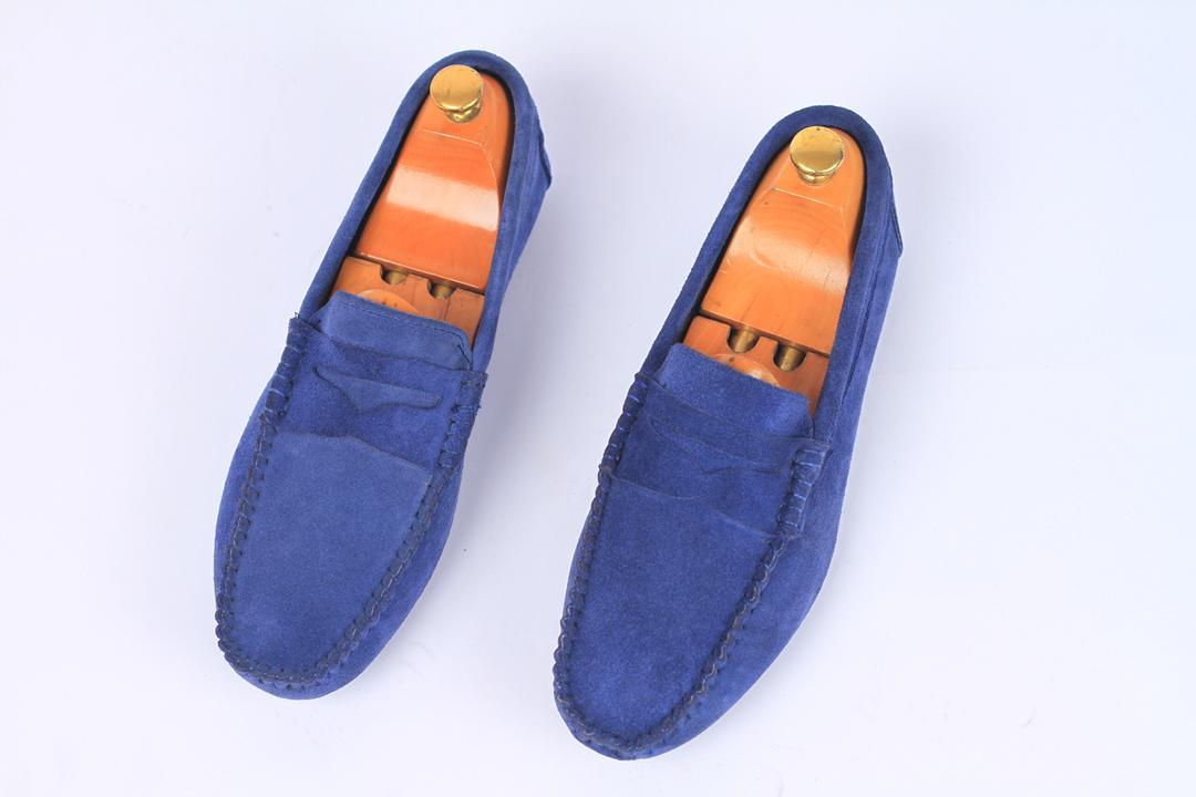 Credible Driver Sole Loafers Blue - Obeezi
