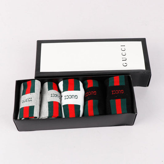 Crested 5 in 1 Green White and Ash Socks - Obeezi.com