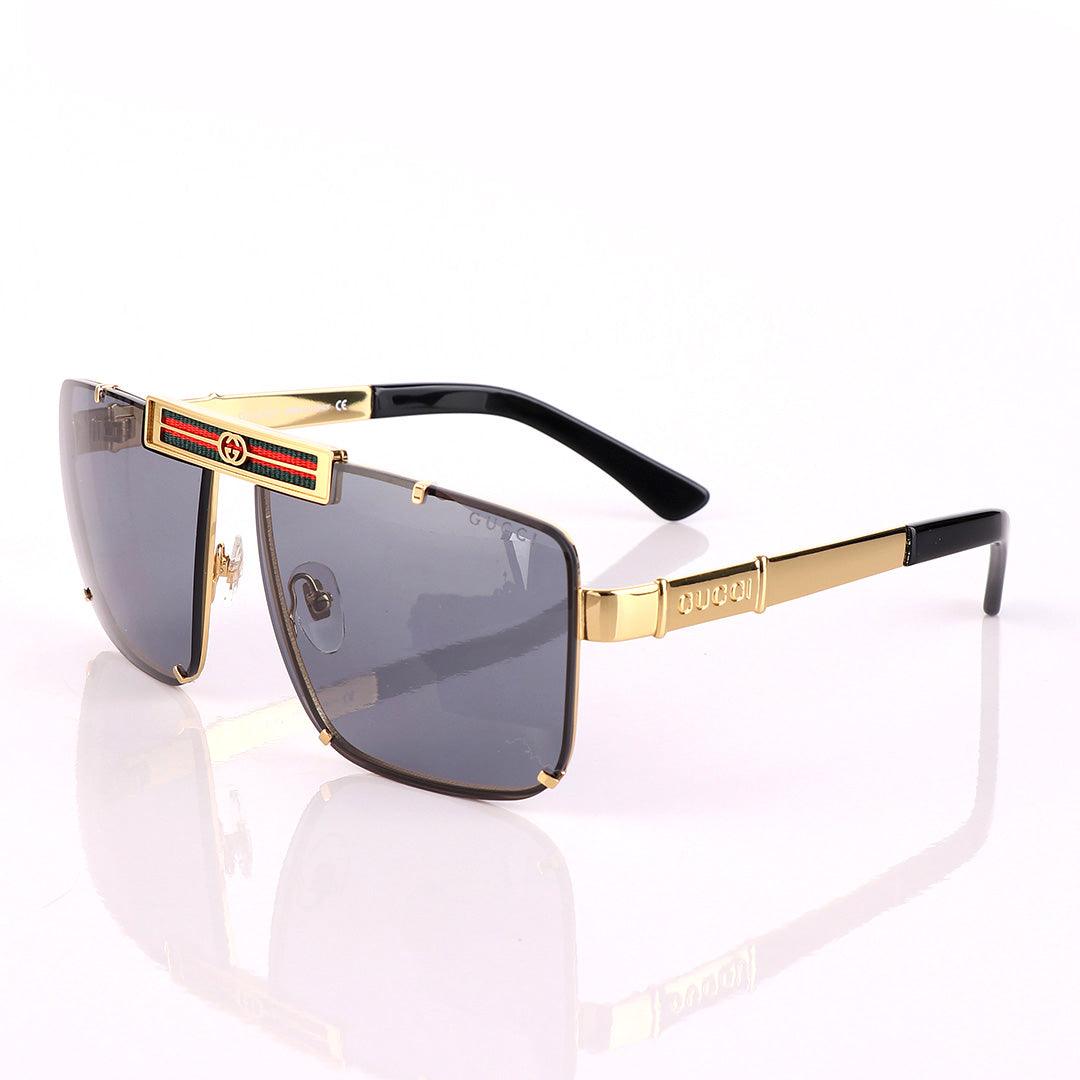 Crested Gold Handle and Plastic Sunglasses - Obeezi.com