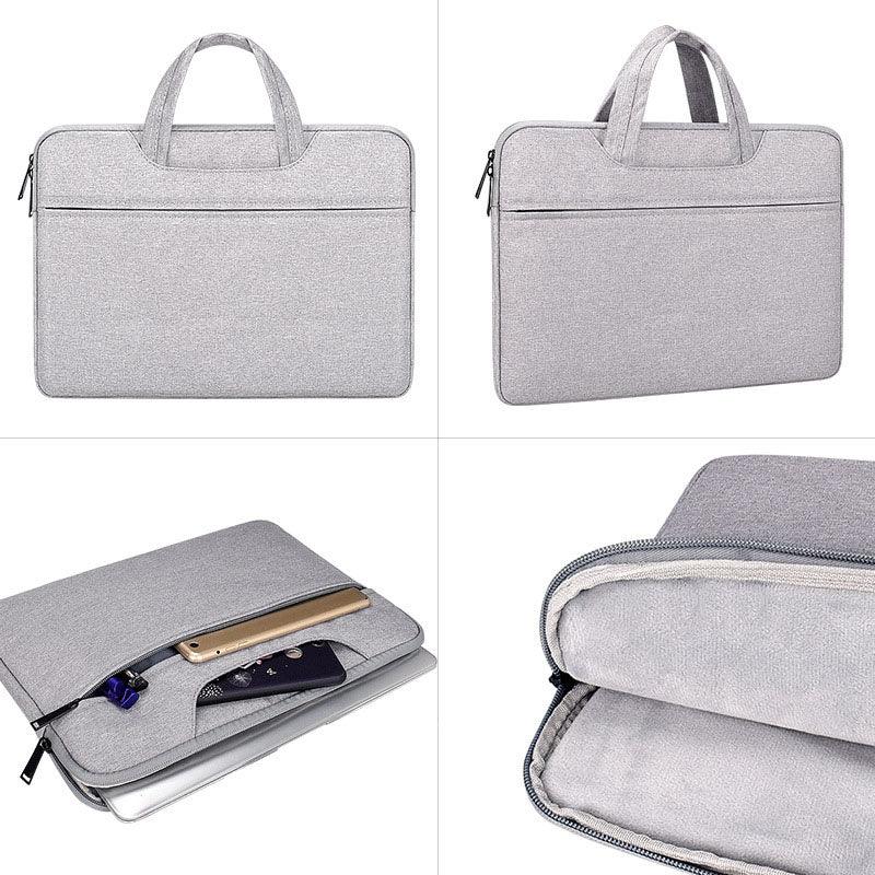 Custom Logo Waterproof Business Computer Laptop Bag Sleeve-Ash - Obeezi.com