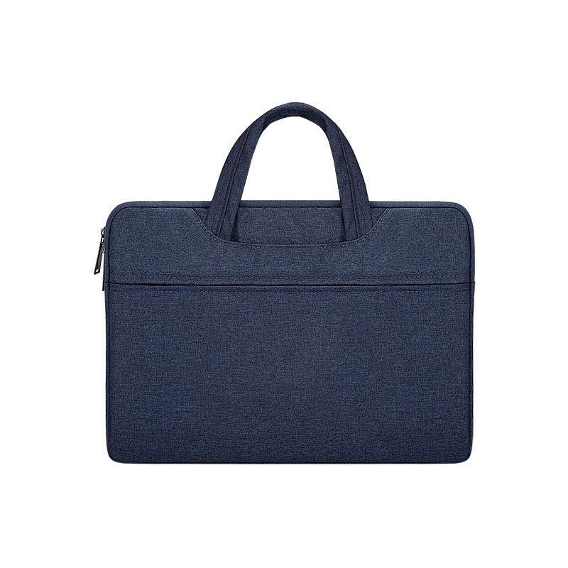 Custom Logo Waterproof Business Computer Laptop Bag Sleeve-Navy Blue - Obeezi.com