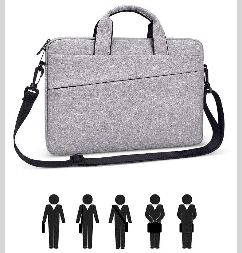 Custom Waterproof Business laptop Case sleeve Office Bag -Ash - Obeezi.com