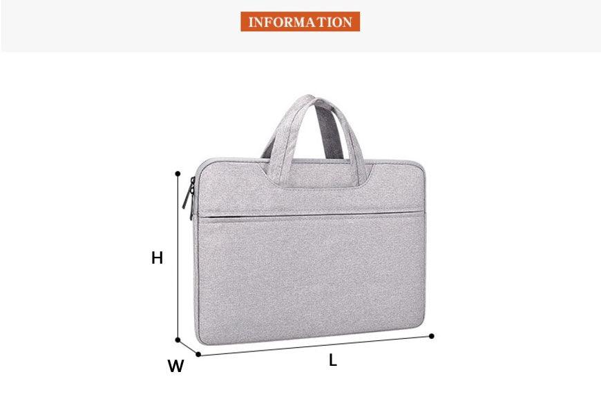 Custom Waterproof Business laptop Case sleeve Office Bag -Blue - Obeezi.com