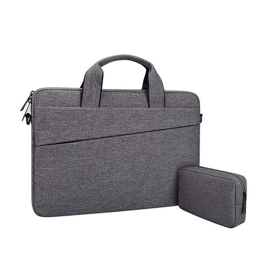 Custom Waterproof Business laptop Case sleeve Office Bag -Grey - Obeezi.com