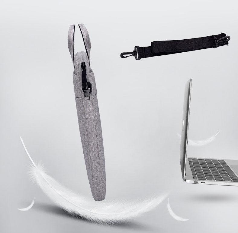 Custom Waterproof Business laptop Case sleeve Office Bag -Grey - Obeezi.com