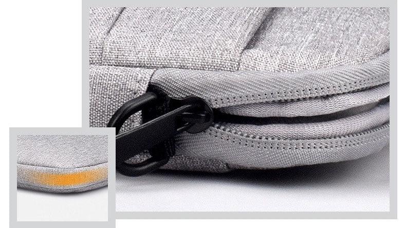 Custom Waterproof Business laptop Case sleeve Office Bag -Grey - Obeezi.com