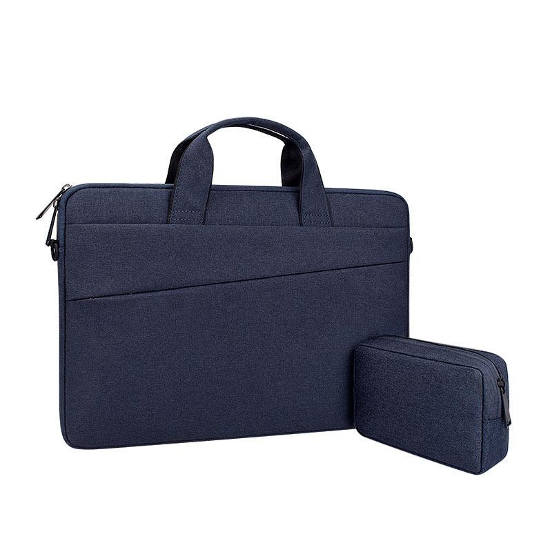 Custom Waterproof Business laptop Case sleeve Office Bag -Navy Blue - Obeezi.com