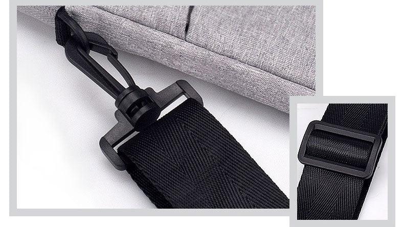 Custom Waterproof Business laptop Case sleeve Office Bag -Navy Blue - Obeezi.com