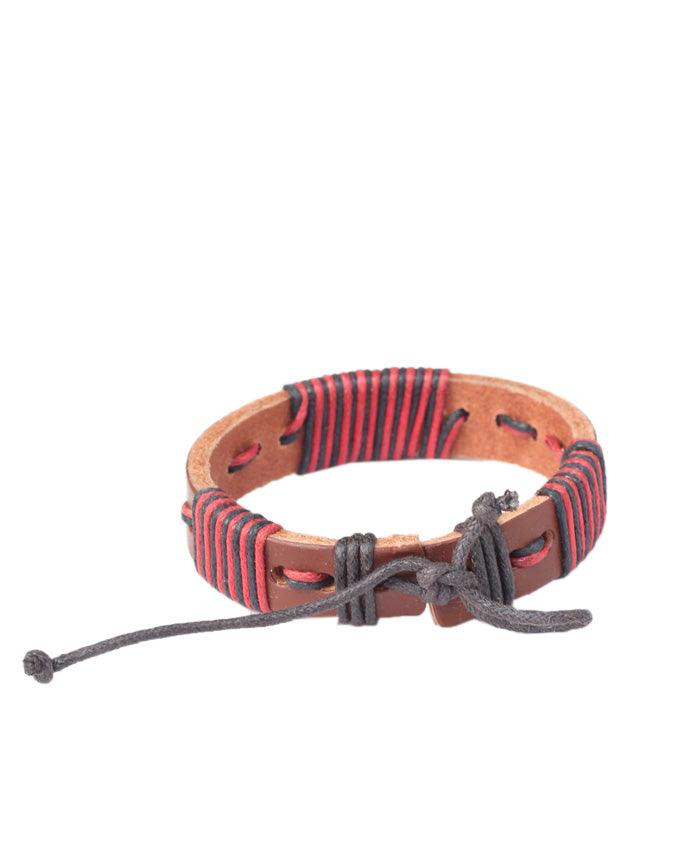 Dalu Multi Wrap Rope Braided Adjustable Brown Leather - Obeezi.com