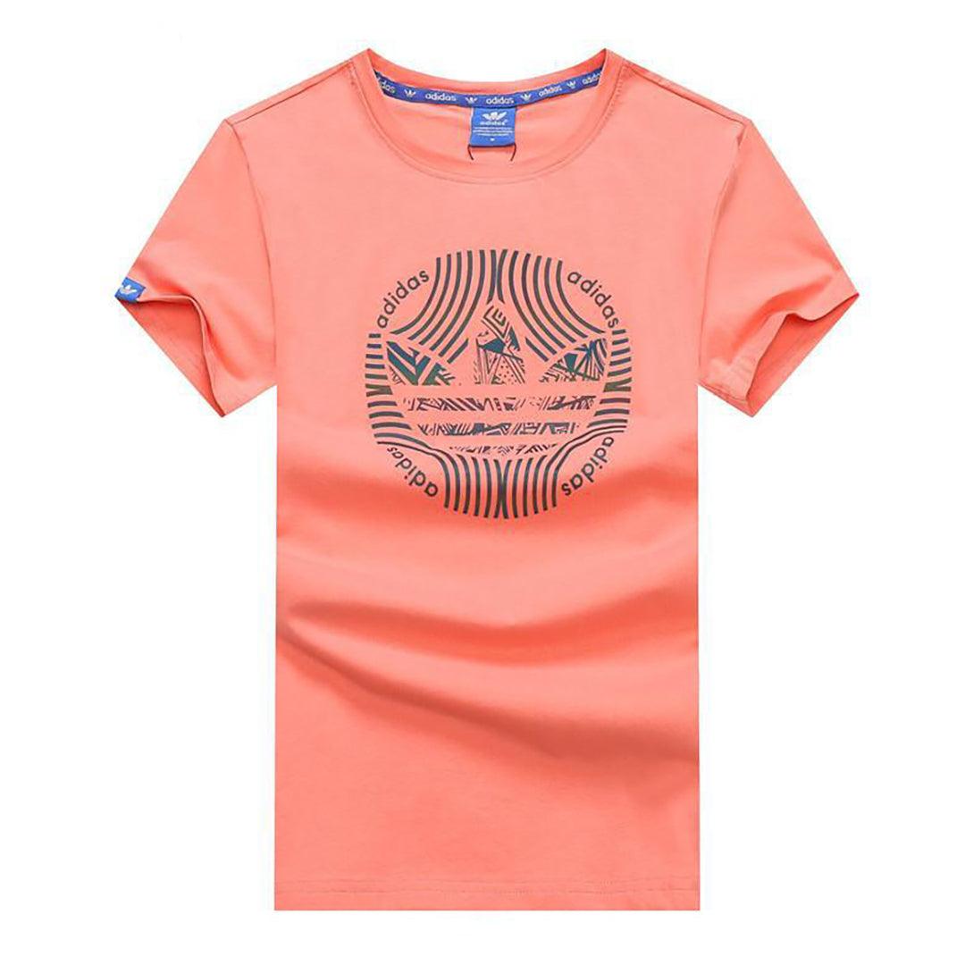 Das Solid Men Round Neck Pink T-Shirt - Obeezi.com