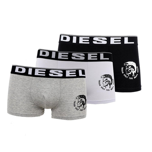Diesel 3 IN 1 Pack Black White and Grey Boxers - Obeezi
