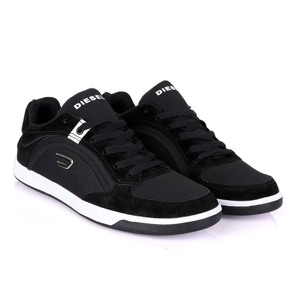 Diesel Classic foot Men's Flat Black sneakers - Obeezi