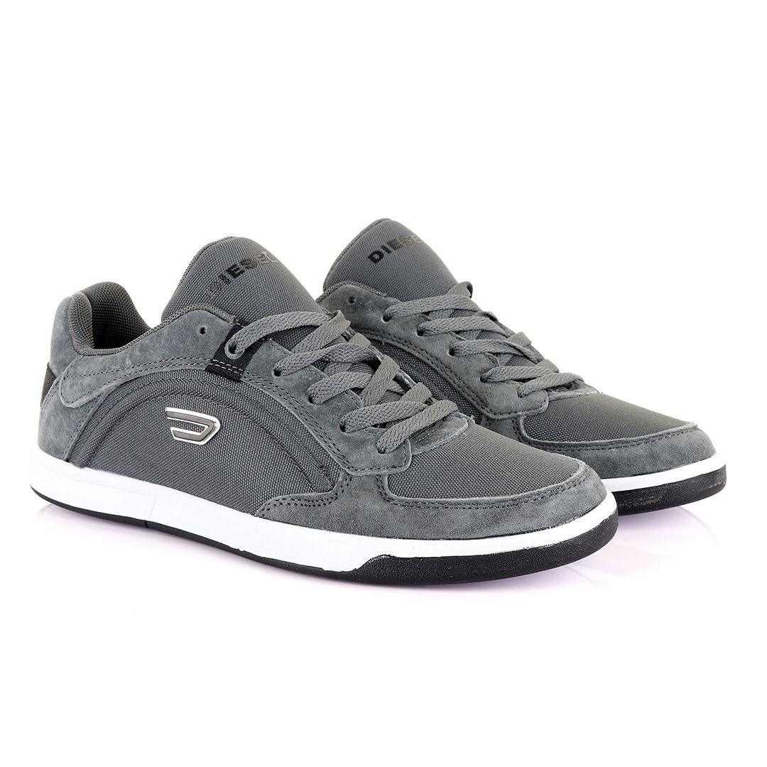 Diesel Classic foot Men's Flat Grey Sneakers - Obeezi
