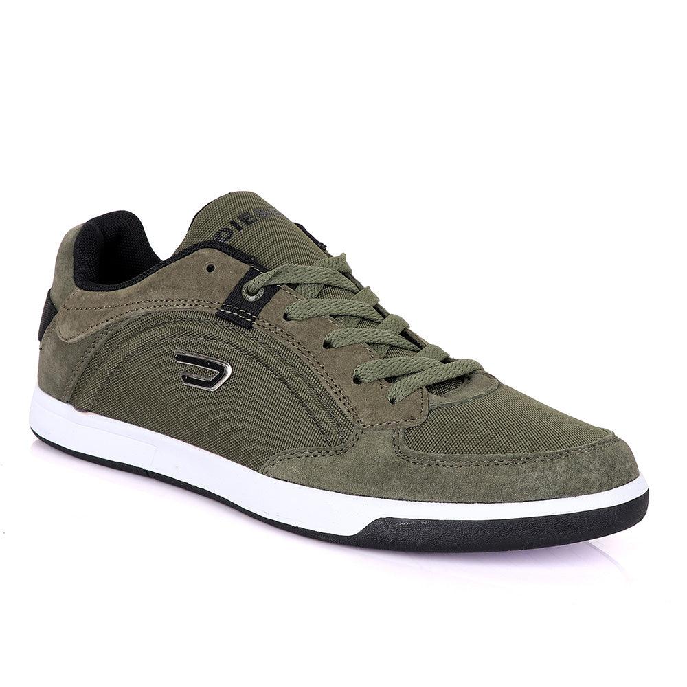 Diesel Classic foot Men's Flat Shade of Green sneakers - Obeezi