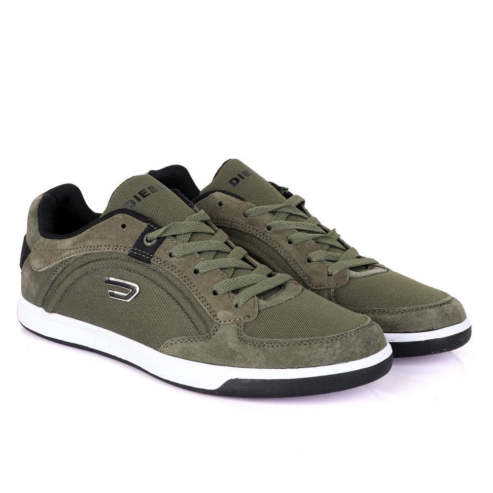 Diesel Classic foot Men's Flat Shade of Green sneakers - Obeezi