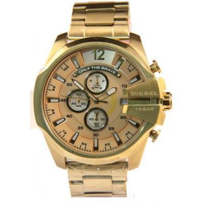DIESEL DZ4291 Mega Chief Chronograph Stainless Steel Watch - Obeezi.com