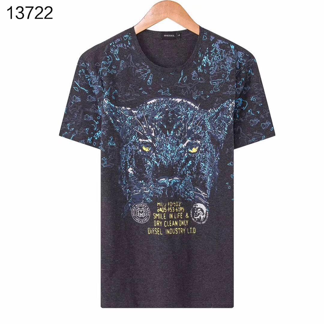 Diesel Only The Brave Modern Basic Shortsleeve T-shirt- Ash - Obeezi