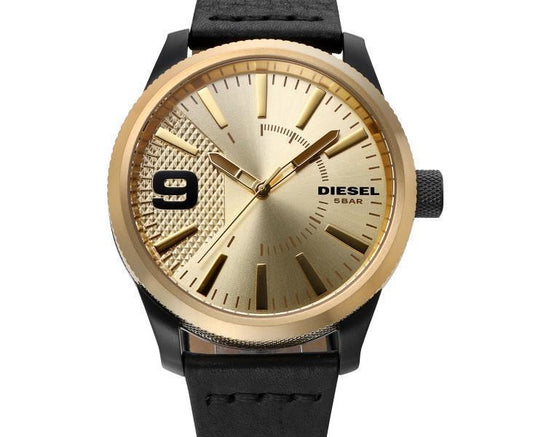 Diesel Rasp DZ1840 Quartz Leather Strap Men's Watch - Obeezi.com