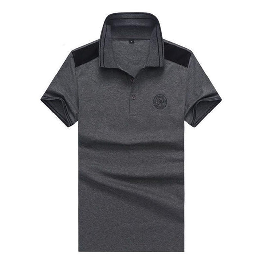 Diesel T-Randy Tipped Collar Polo T-Shirt-Grey - Obeezi