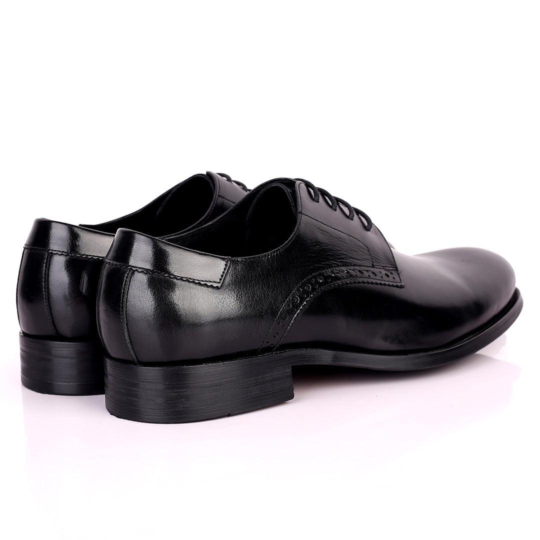 Dino Veratti Lace up Formal Superlative Shoe - Black - Obeezi.com