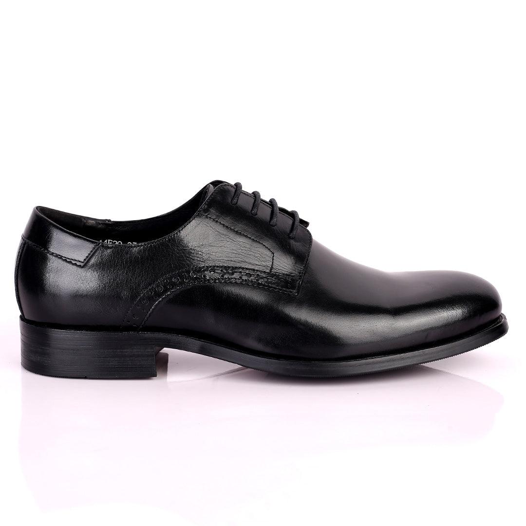 Dino Veratti Lace up Formal Superlative Shoe - Black - Obeezi.com