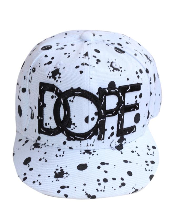 DOPE Baseball White Mixed Black Cap - Obeezi.com