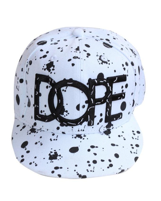 DOPE Baseball White Mixed Black Cap - Obeezi.com