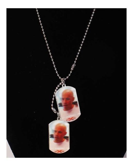 Double Vin Diesel stainless steel pendant unisex necklace - Obeezi.com