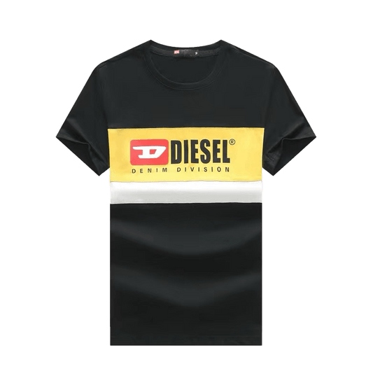 Dsel Denim Division Blocked Colors Layout T-shirt - Obeezi.com