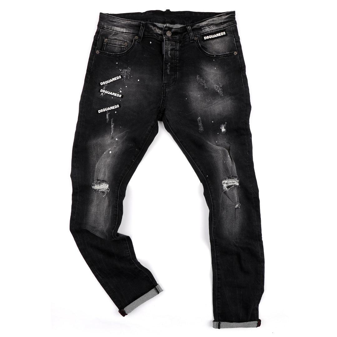 DSQ Men's Genuine Urban Styled Jeans- Black - Obeezi.com
