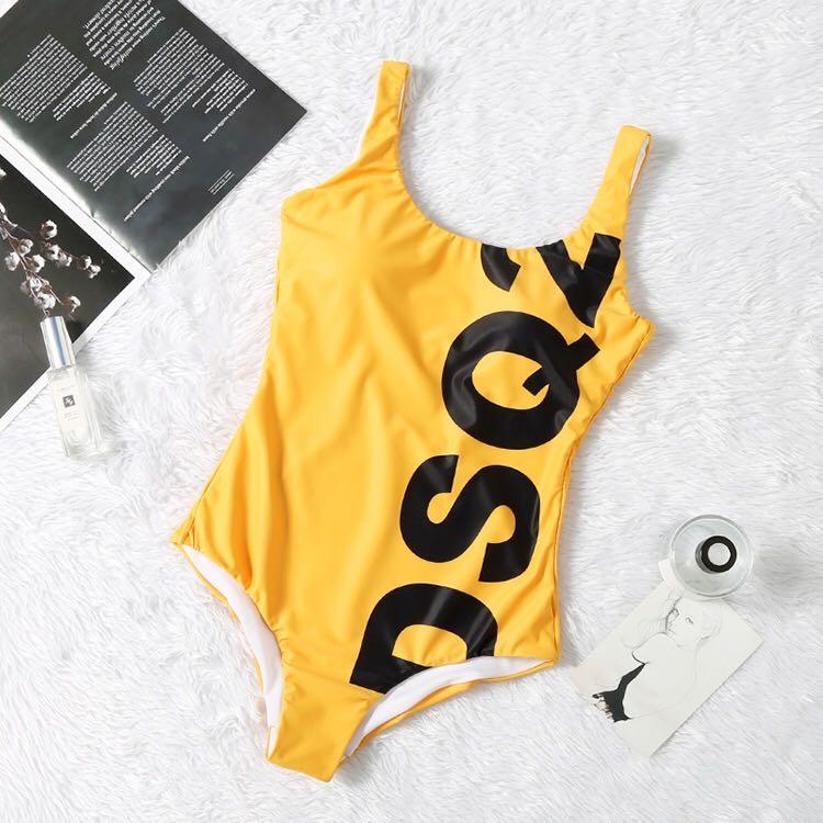Dsquared Body Suited Yellow Bikini - Obeezi