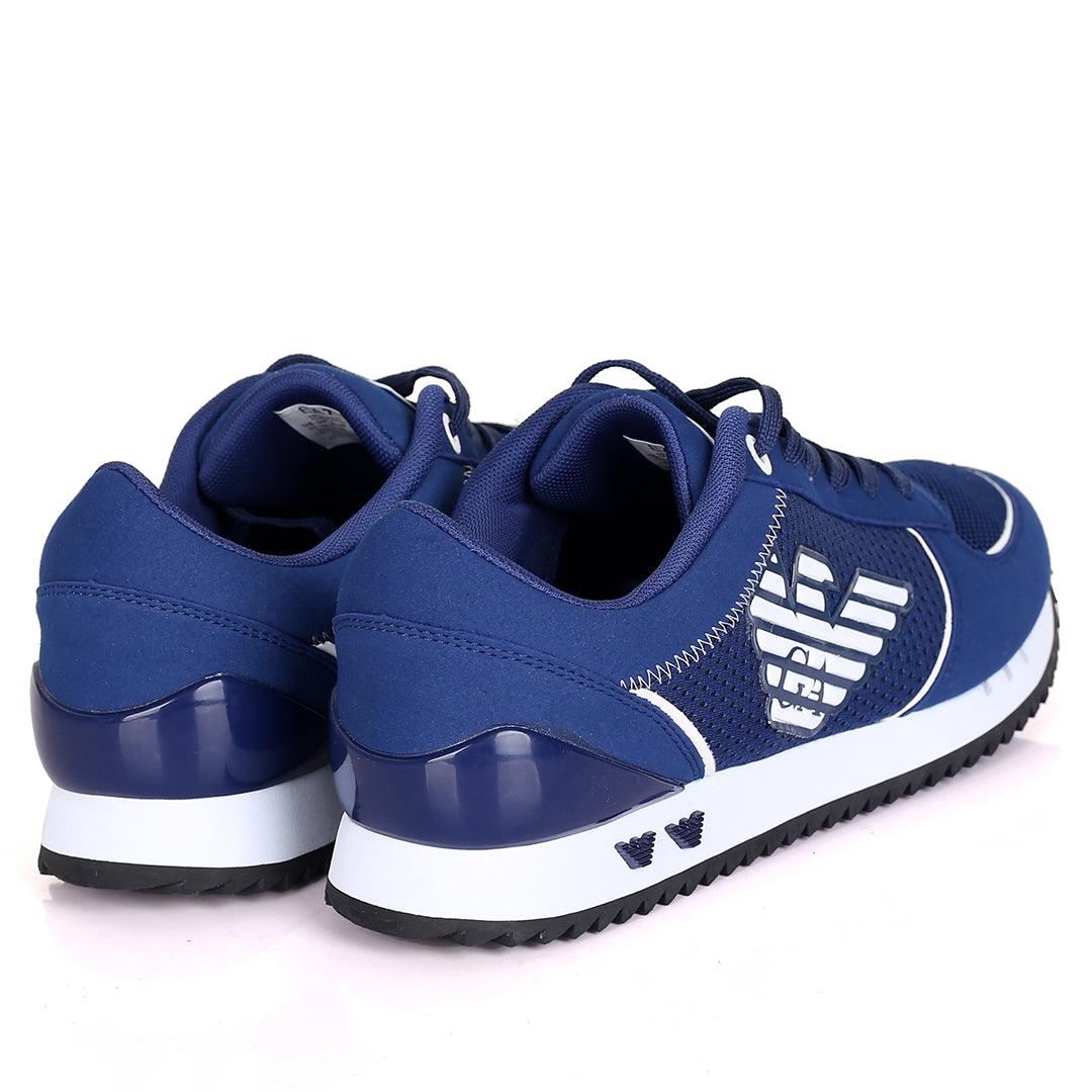 EA7 Breathable Low Sneakers White Side logo - Obeezi.com