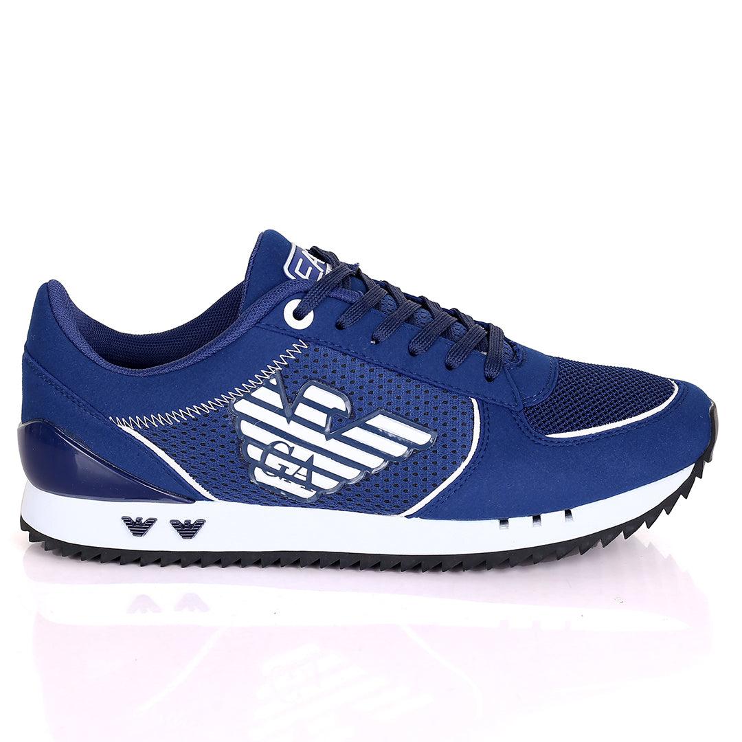 EA7 Breathable Low Sneakers White Side logo - Obeezi.com