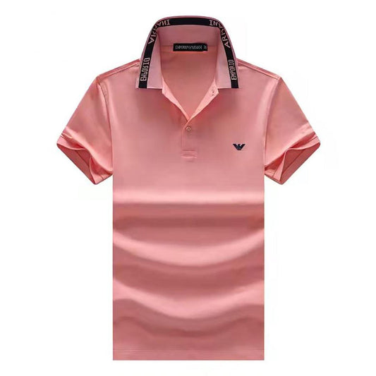 EA7 Colour-Blocked Collar Relaxed Fit Polo - Obeezi.com