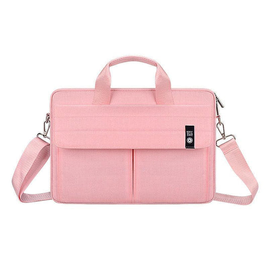 Easy Style Portable Business Laptop Bag- Pink - Obeezi.com