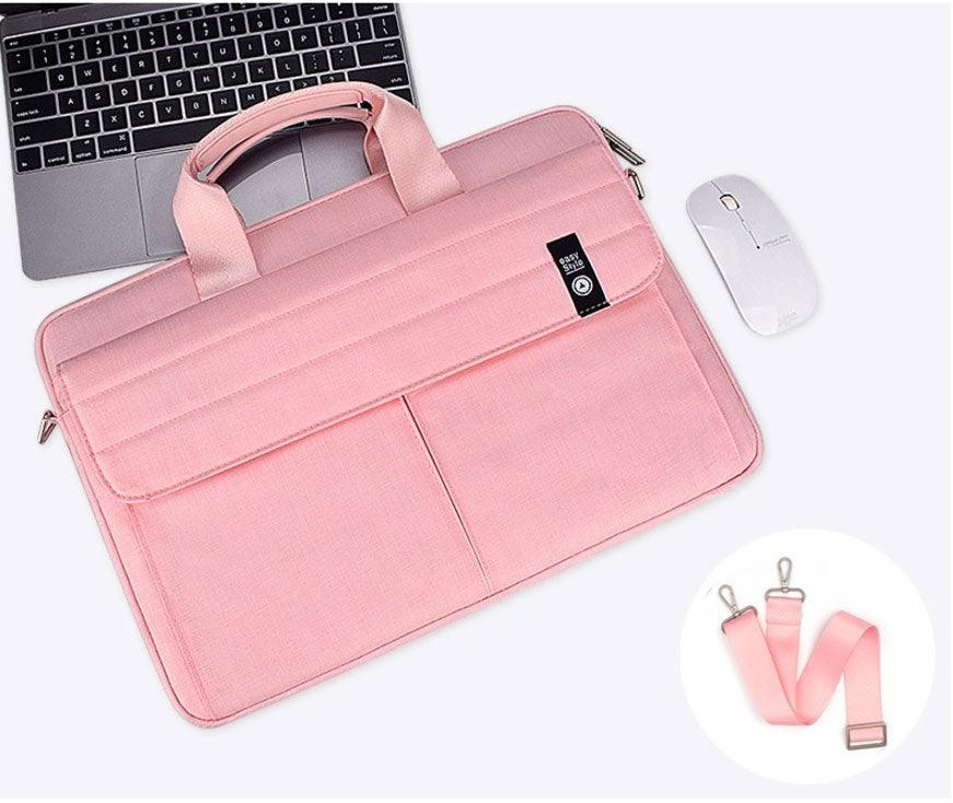 Easy Style Portable Business Laptop Bag- Pink - Obeezi.com
