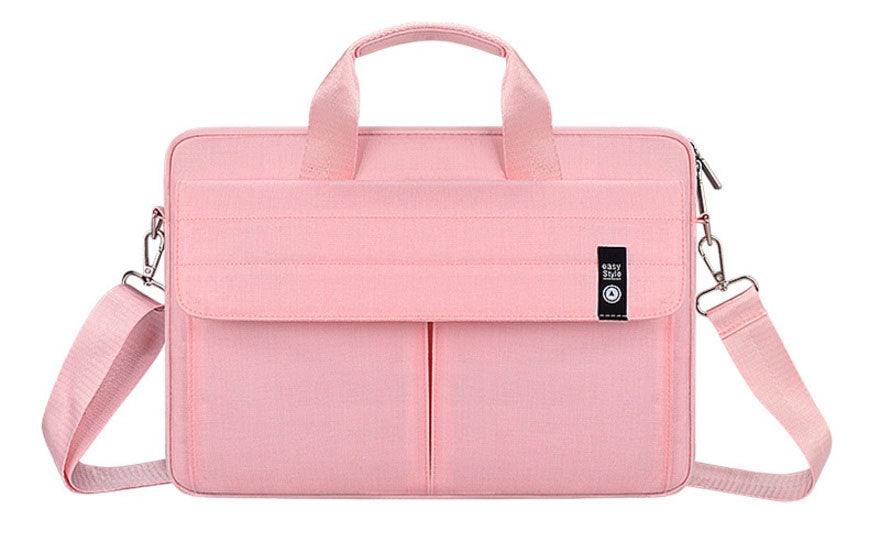 Easy Style Portable Business Laptop Bag- Pink - Obeezi.com