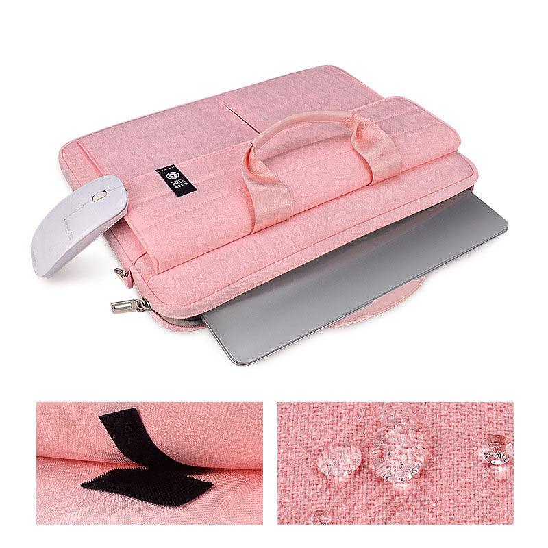 Easy Style Portable Business Laptop Bag- Pink - Obeezi.com
