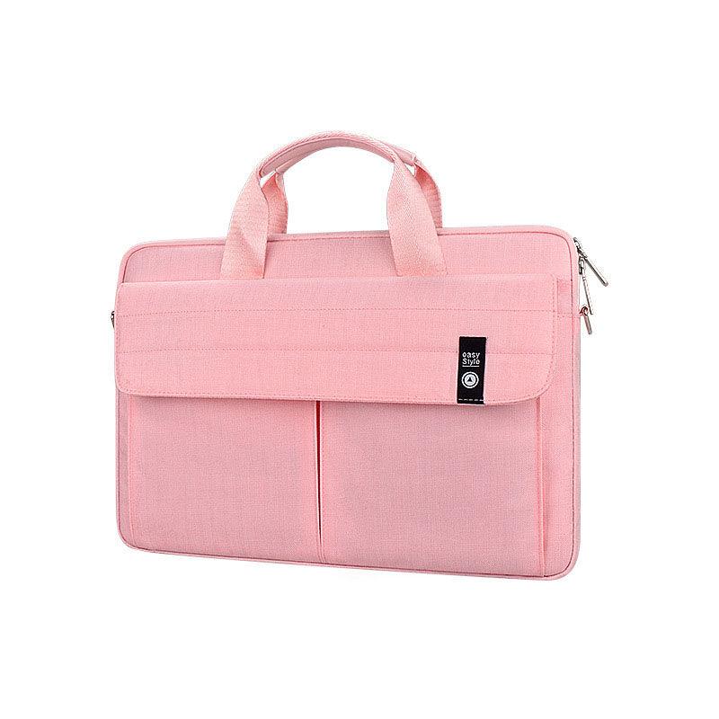 Easy Style Portable Business Laptop Bag- Pink - Obeezi.com