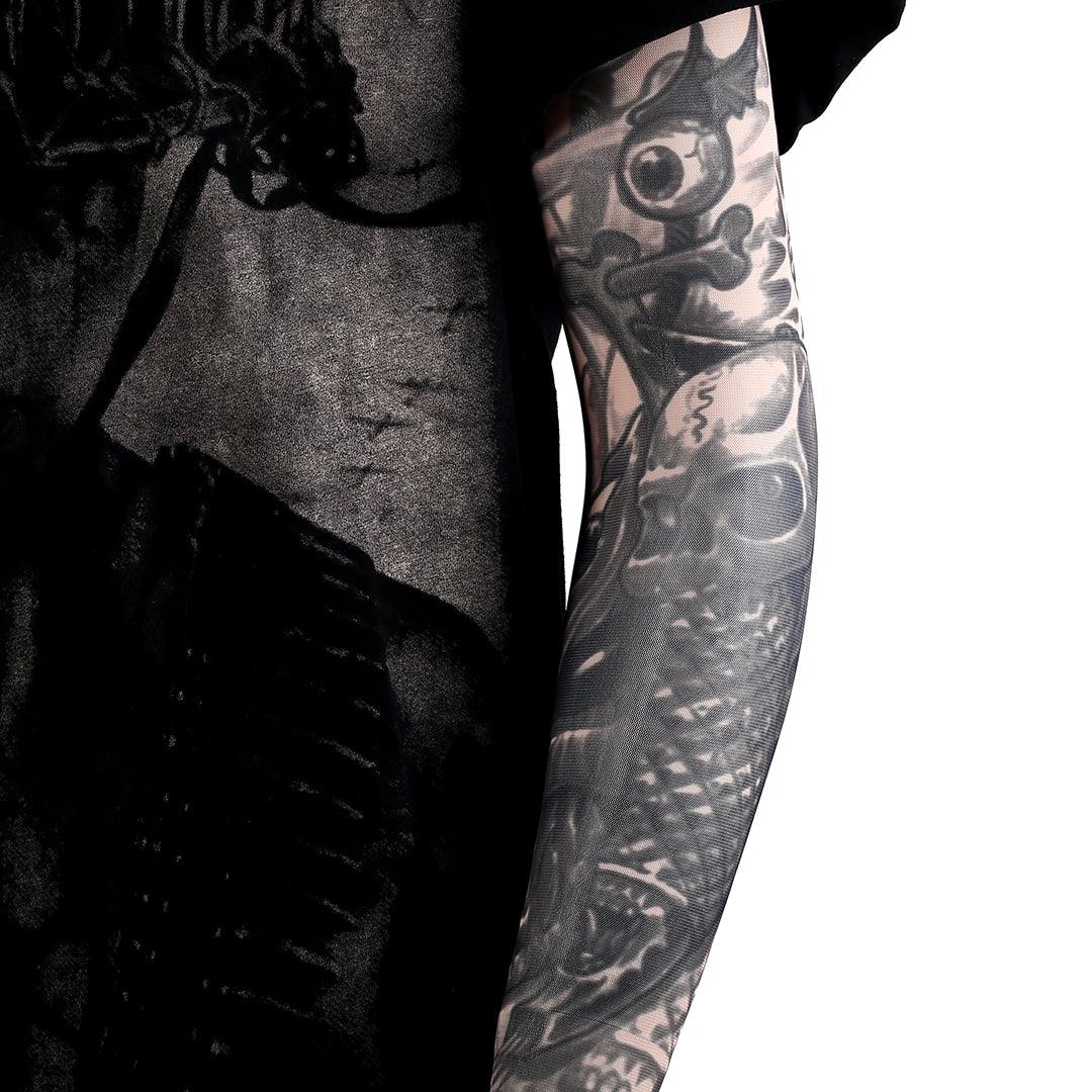 Elastic Body Flying Firey Skullie Sleeve - Obeezi.com