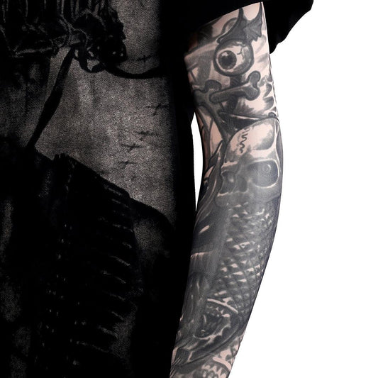 Elastic Body Flying Firey Skullie Sleeve - Obeezi.com