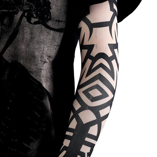 Elastic Tattoo Sleeve-Brown - Obeezi.com