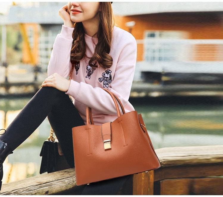 Elegant Premium Quality Women's Hand Bag - Black - Obeezi.com