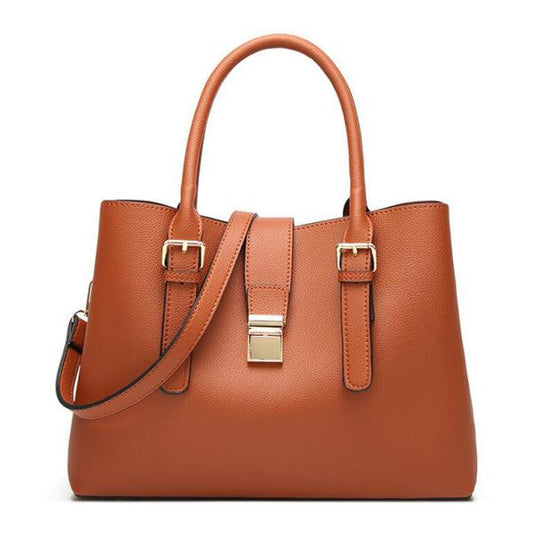 Elegant Premium Quality Women's Hand Bag - Brown - Obeezi.com