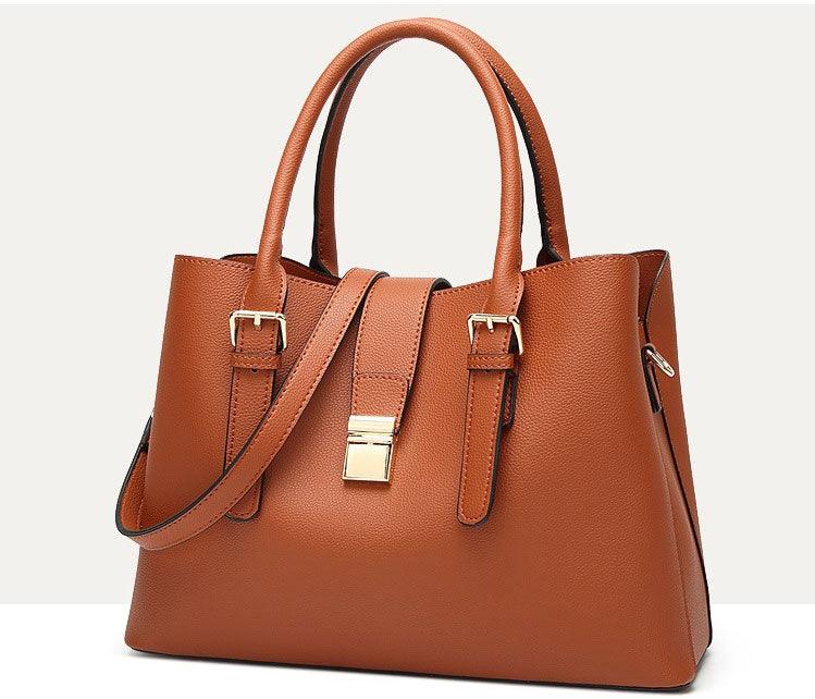 Elegant Premium Quality Women's Hand Bag - Brown - Obeezi.com