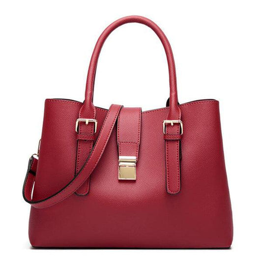 Elegant Premium Quality Women's Hand Bag - Red - Obeezi.com