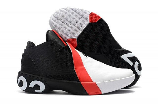 Elegant Shape A J Ultra Fly 3 White Red Black Sneaker - Obeezi